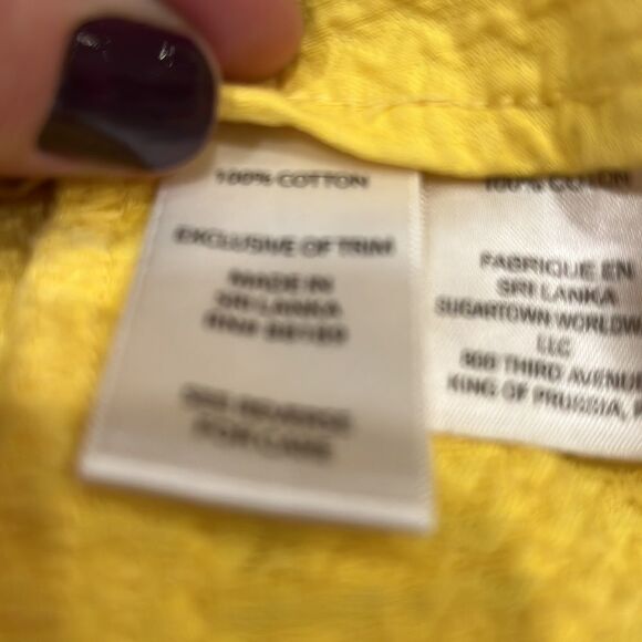 Lilly Pulitzer Lisa short yellow white lace size 4. - Picture 8 of 9